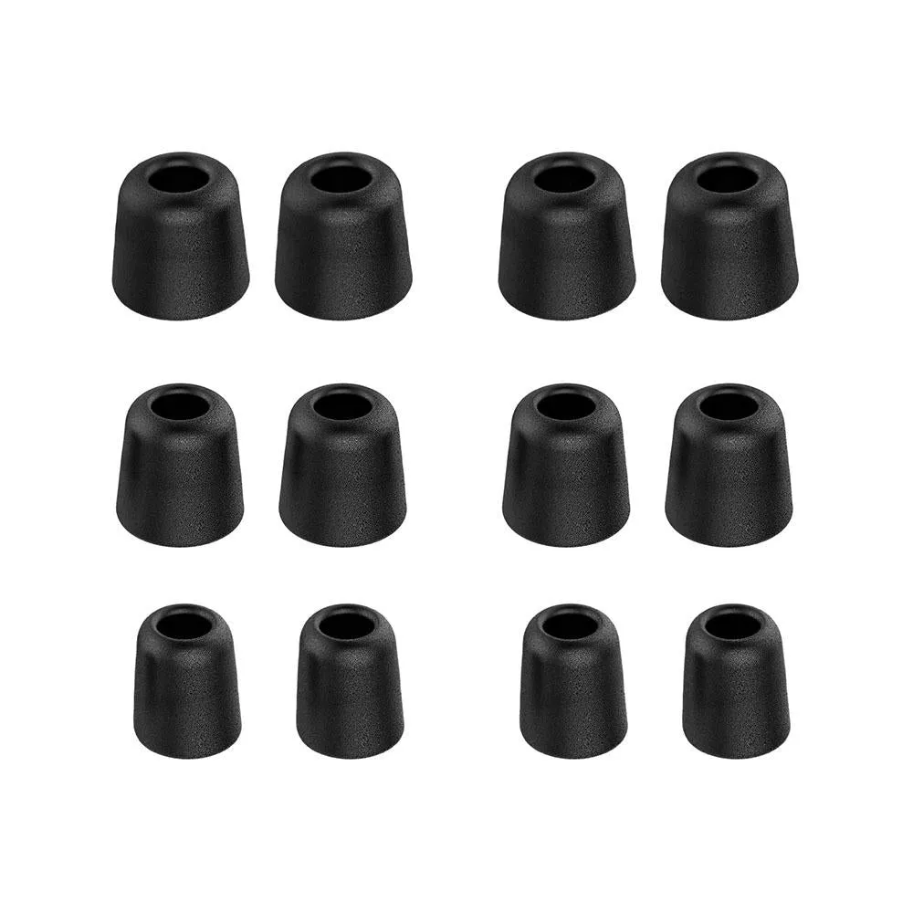 6 Pairs New Bee Memory Foam Ear Caps With Storage Box - Fits 5-7Mm Earphone Plugs