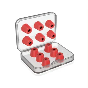 6 Pairs New Bee Memory Foam Ear Caps With Storage Box - Fits 5-7Mm Earphone Plugs
