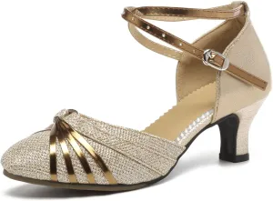 AOQUNFS Women Character Dance Shoes Ballroom Salsa Practice Performance Dancing Shoes,306