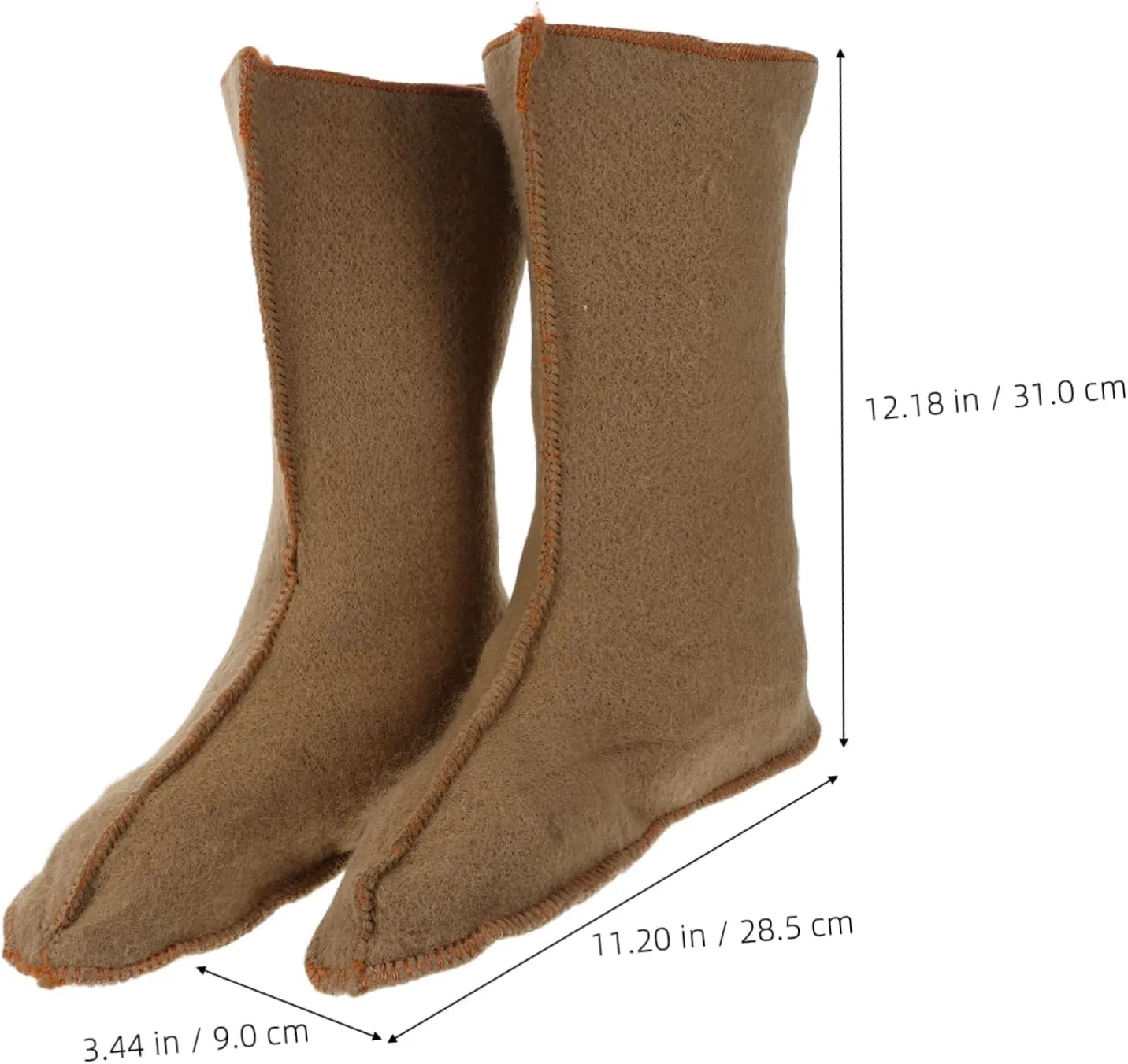 BESTonZON Men's Warm Boot Liner Insulated Waterproof Winter Socks for Hiking Outdoor Activities