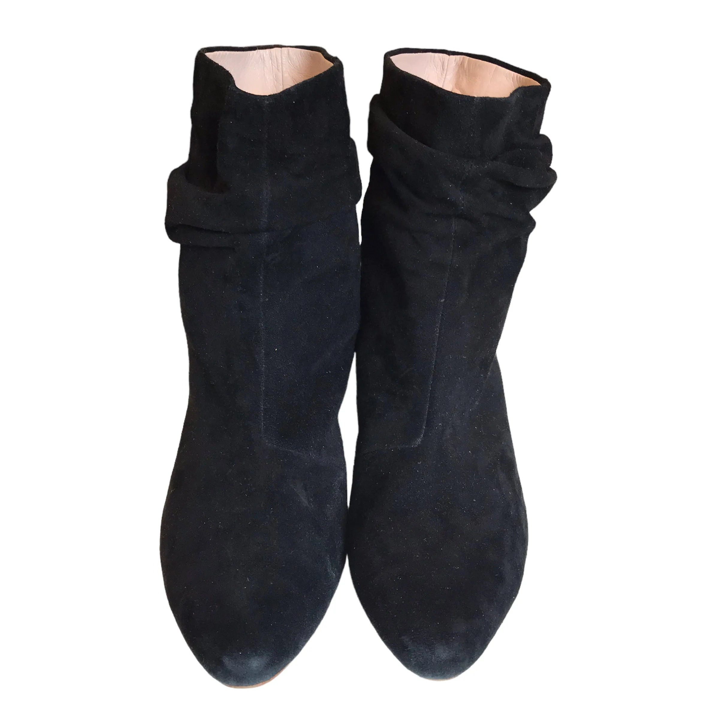 BLACK BOOTS ANKLE HEELS by SILENT D Size:8.5
