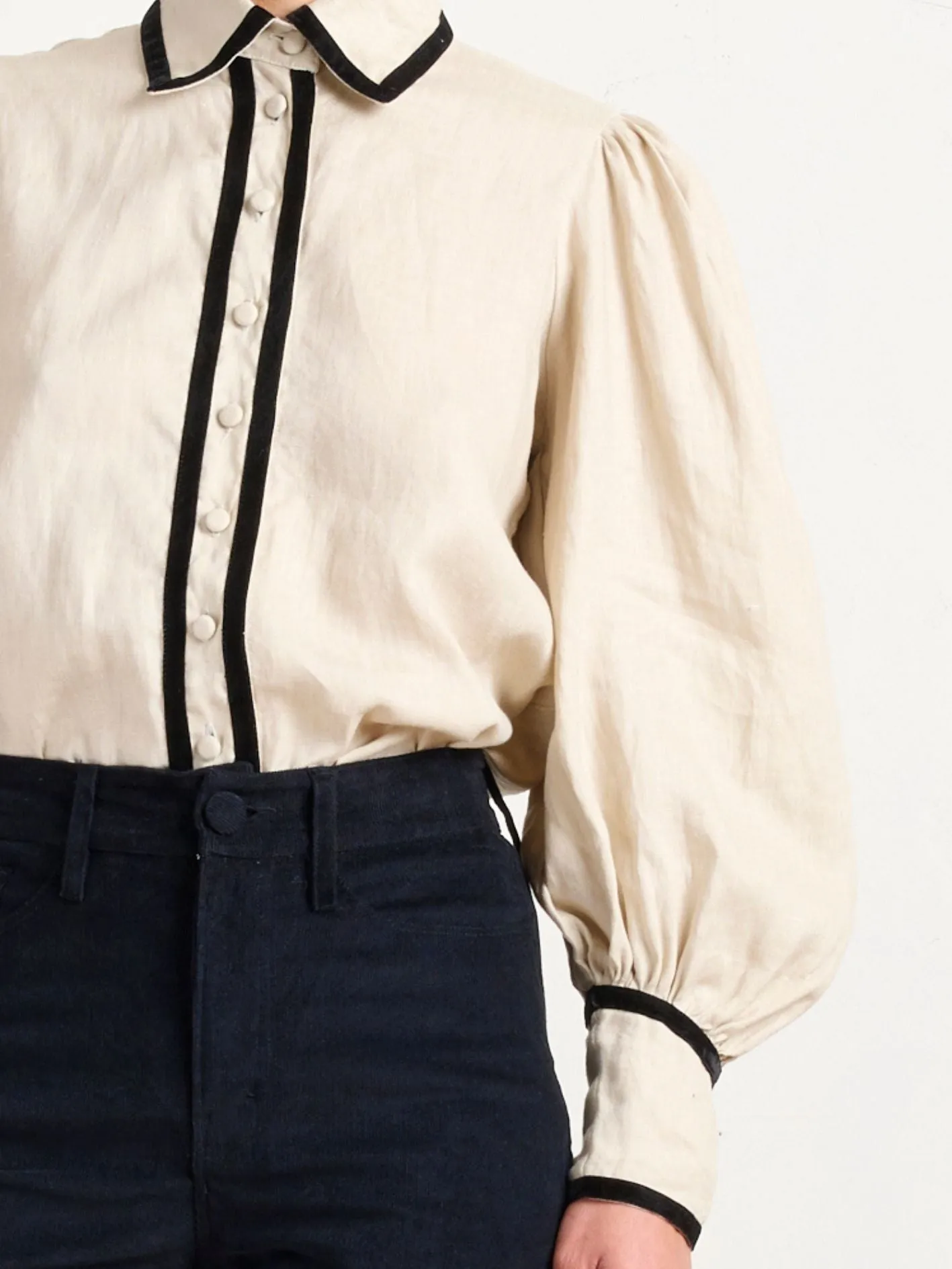 BLOUSON VELVET BLOUSE STONE