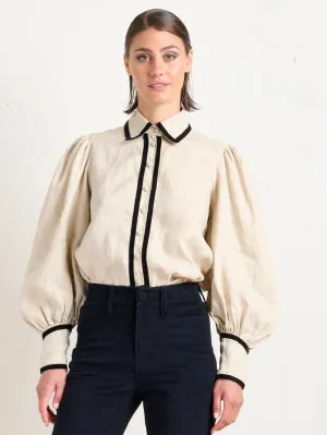 BLOUSON VELVET BLOUSE STONE