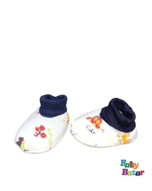 Booties For Newborn Baby In Blue Color