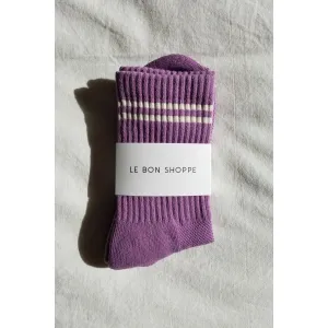 Boyfriend Socks: Grape