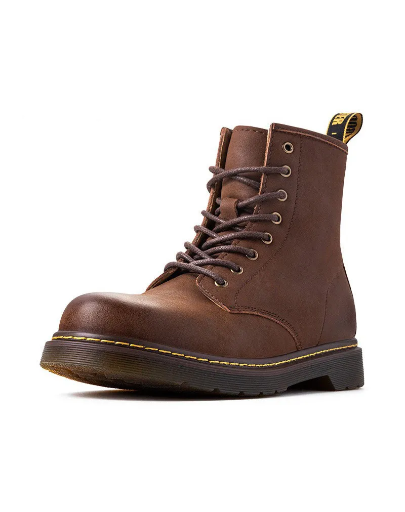 British Retro High-Top Leather motorcycle Versatile Martin Men's Boot