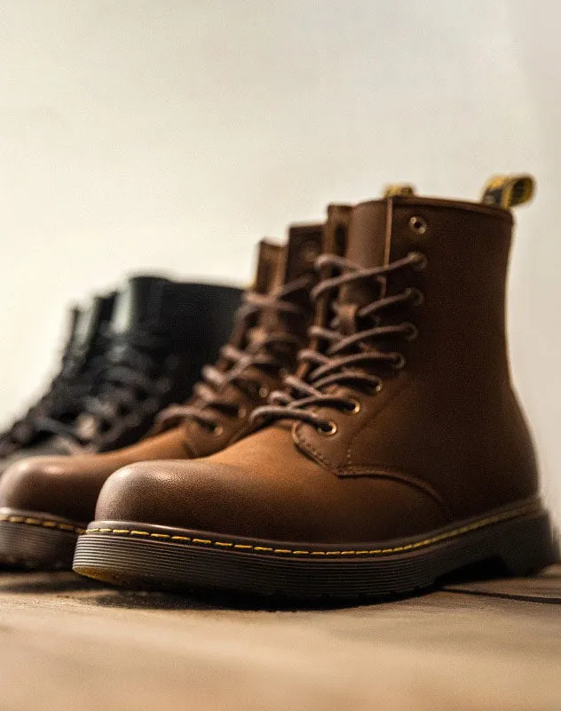 British Retro High-Top Leather motorcycle Versatile Martin Men's Boot