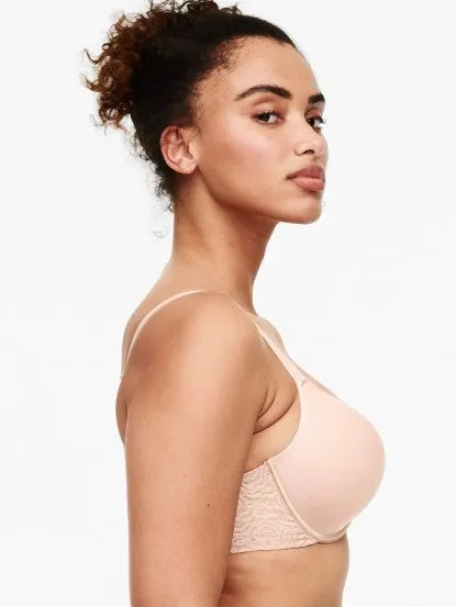 Chantelle C Jolie Memory Foam Underwire J-Hook Convertible Bra (Nude, Black)
