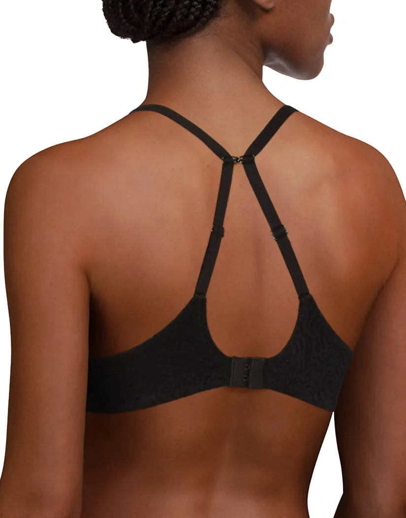 Chantelle C Jolie Memory Foam Underwire J-Hook Convertible Bra (Nude, Black)
