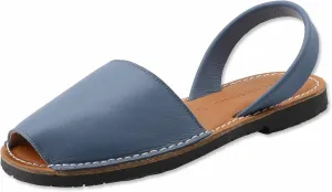 Classic Flat Sandals for Women  Dressy Soft Leather Peep Toe Womens Flat Sandals, Casual Slip on Flats