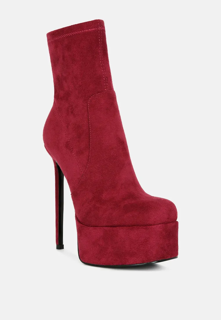 clubbing high heele platform ankle boots