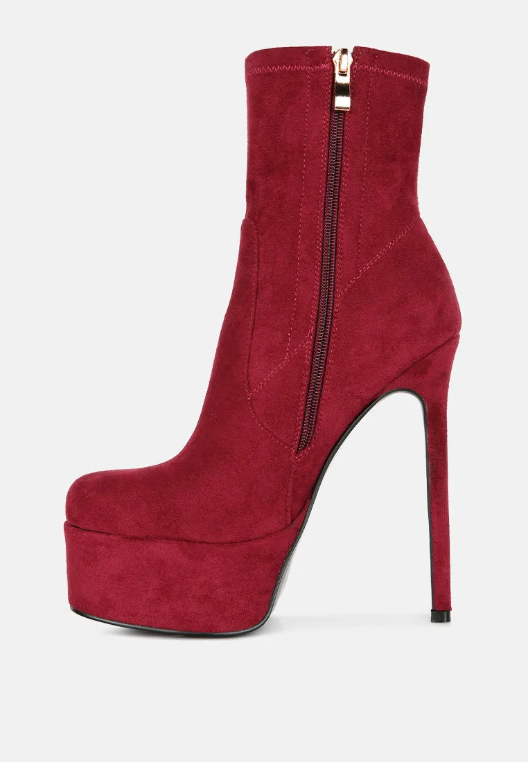 clubbing high heele platform ankle boots