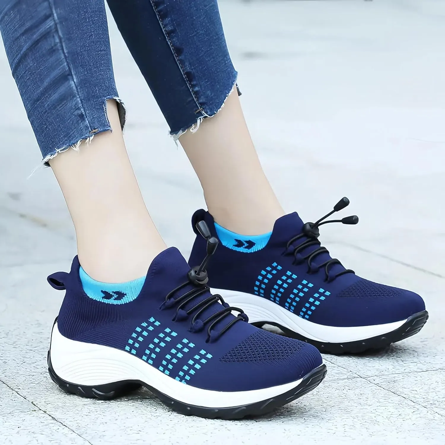 Comfortable Women's Shoes, Comfortwear Ortho Stretch Cushion Shoes, Sports Walking Shoes, Plus Size