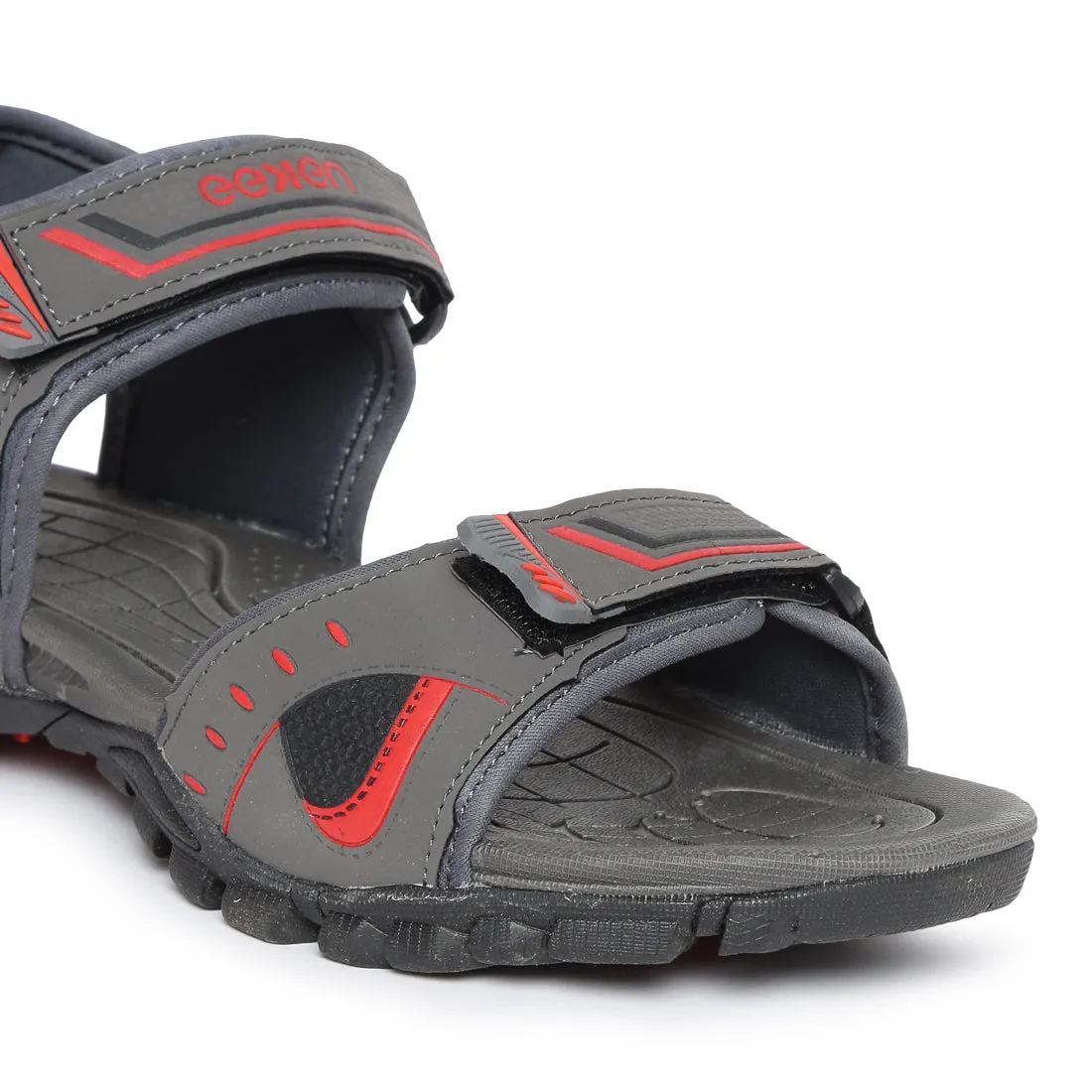 Eeken ESDGO4508S Grey Stylish Lightweight Dailywear Sports Sandals For Men