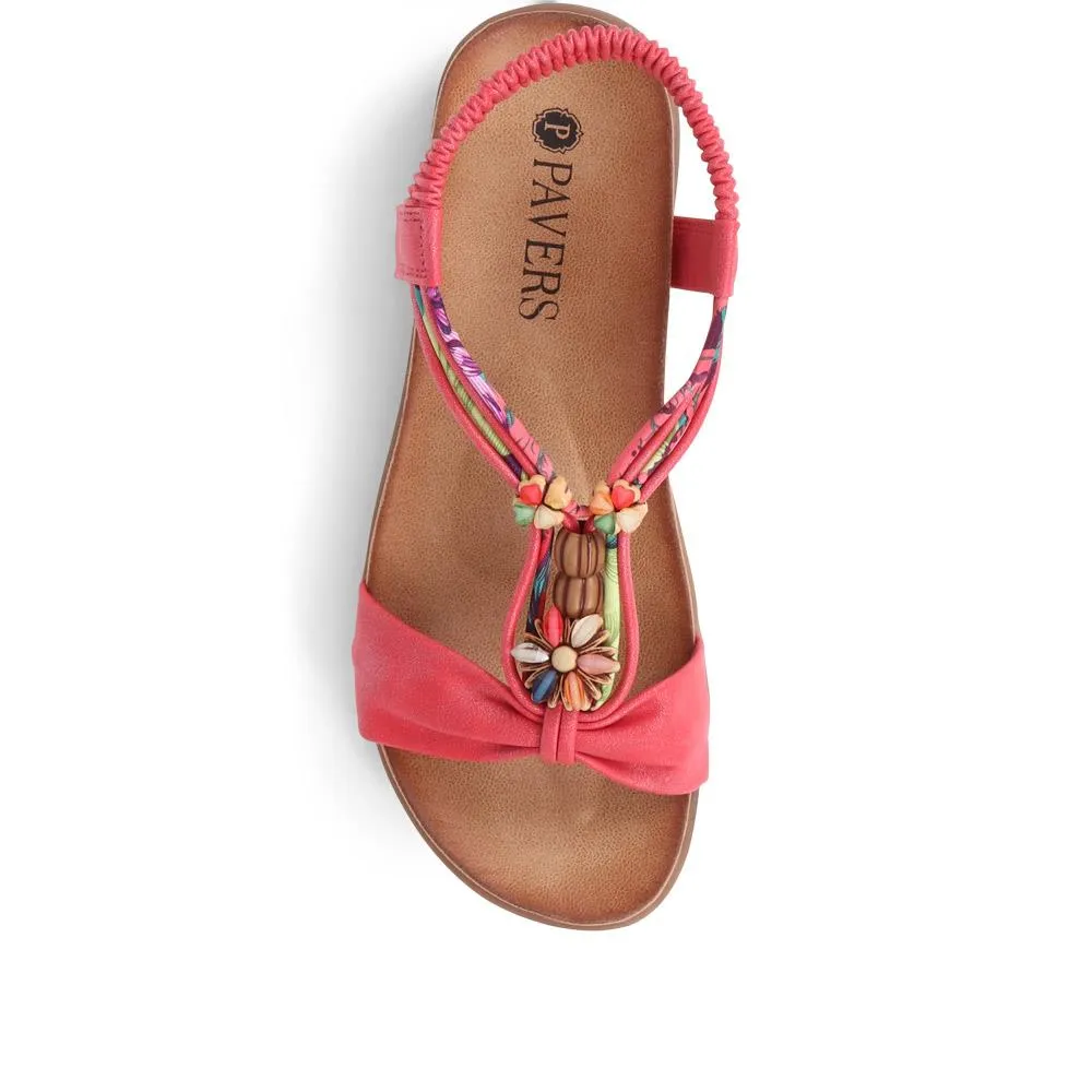 Embellished Flat Sandals - BAIZH37051 / 323 374