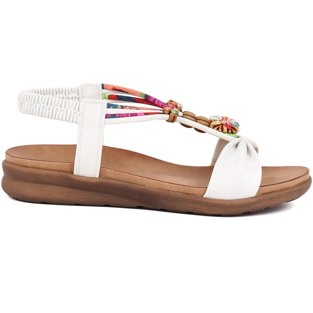 Embellished Flat Sandals - BAIZH37051 / 323 374