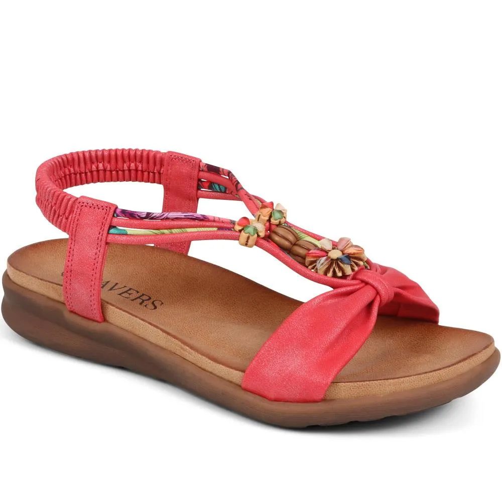Embellished Flat Sandals - BAIZH37051 / 323 374