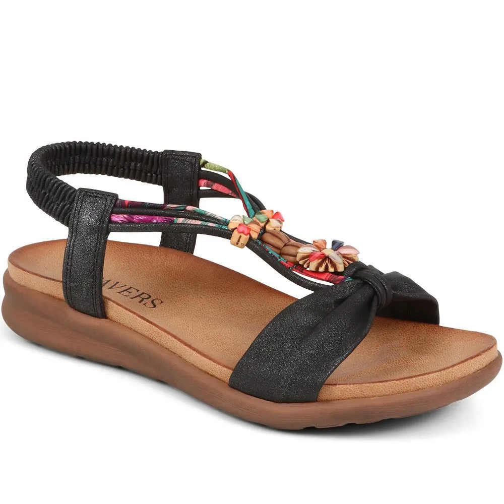 Embellished Flat Sandals - BAIZH37051 / 323 374