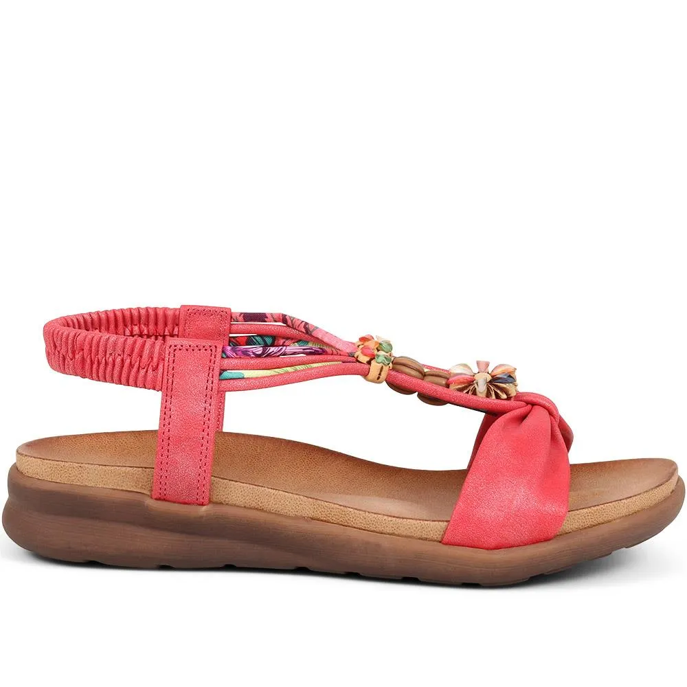 Embellished Flat Sandals - BAIZH37051 / 323 374
