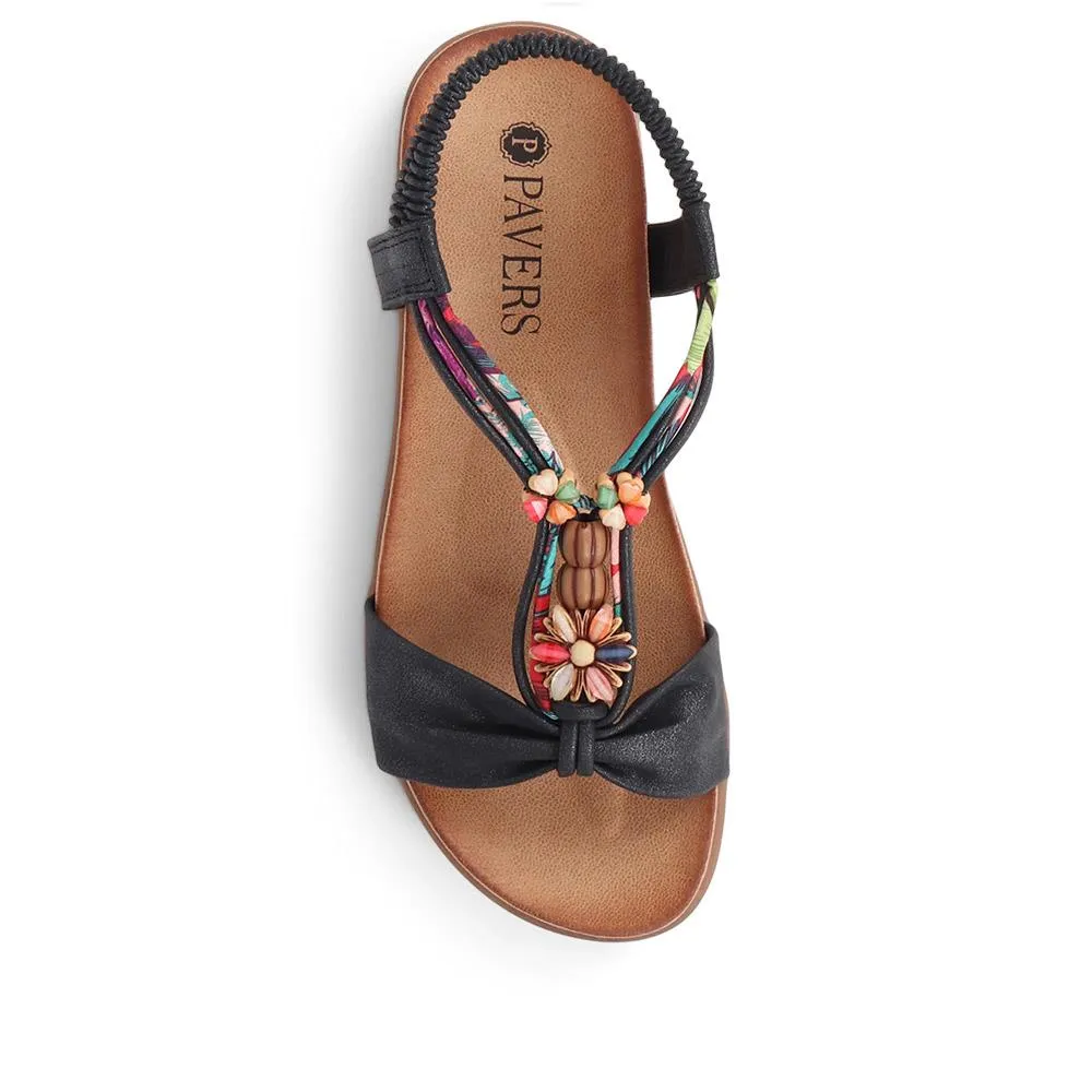 Embellished Flat Sandals - BAIZH37051 / 323 374