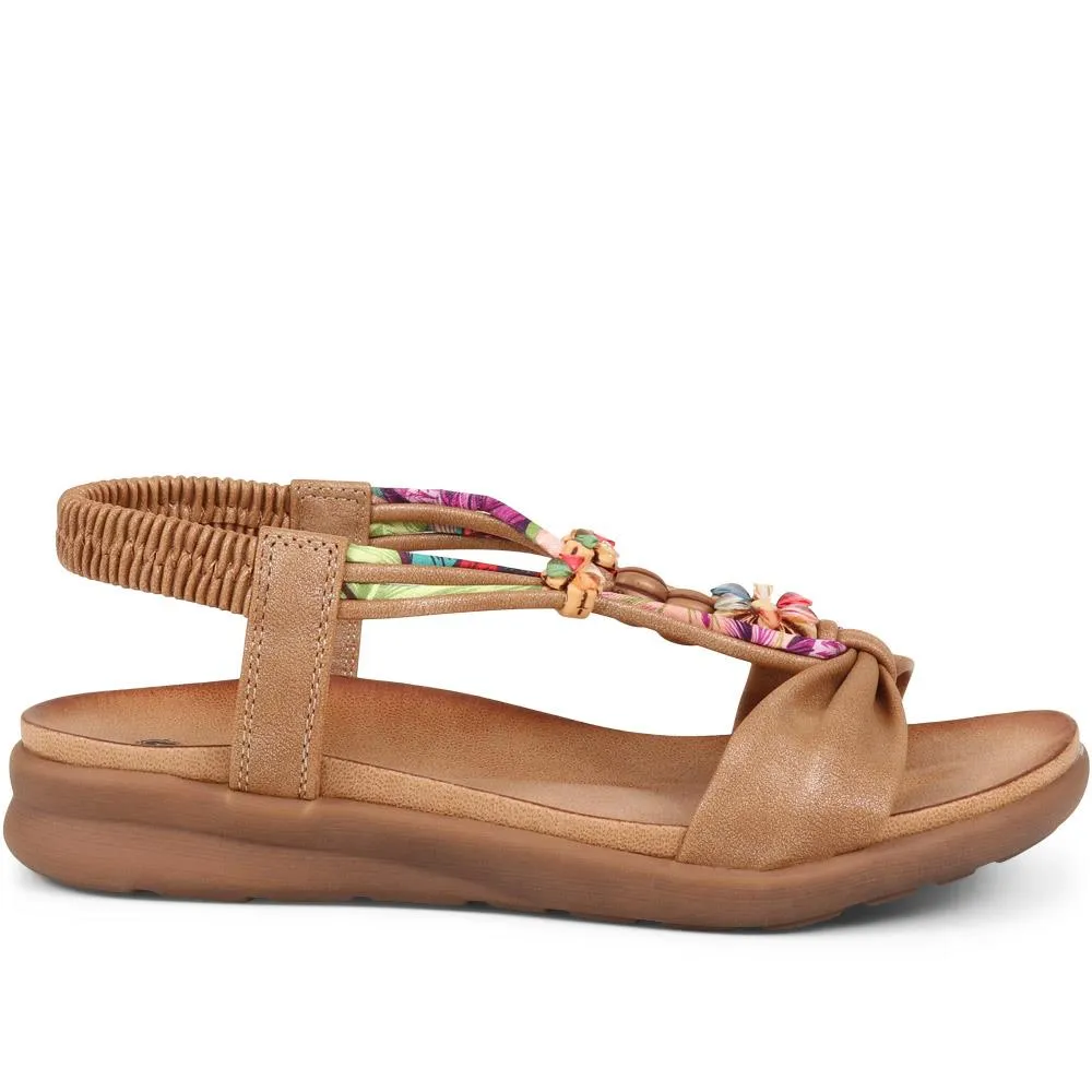 Embellished Flat Sandals - BAIZH37051 / 323 374