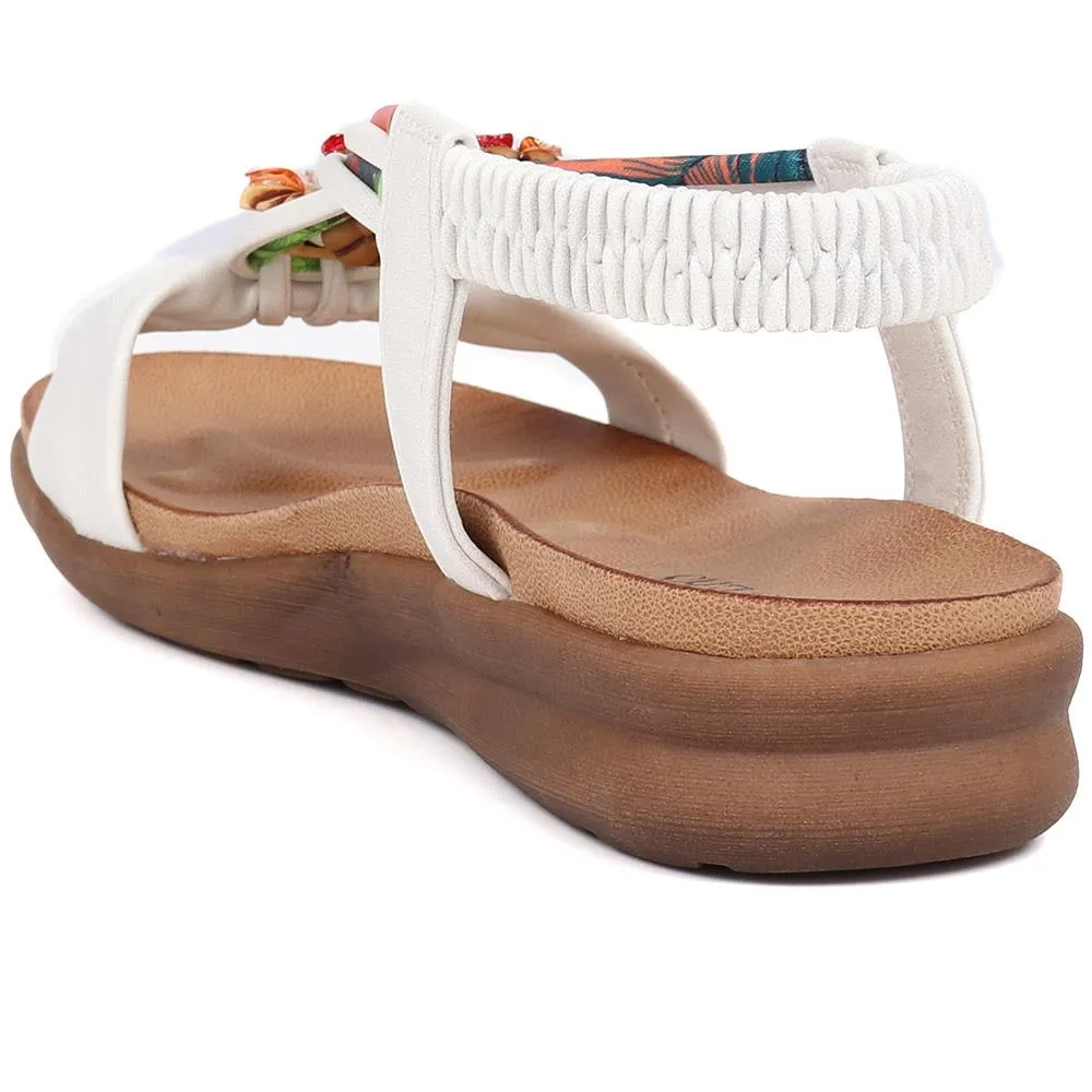 Embellished Flat Sandals - BAIZH37051 / 323 374