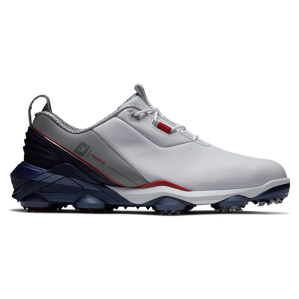 Footjoy Tour Alpha Golf Shoes - White/Navy/Grey