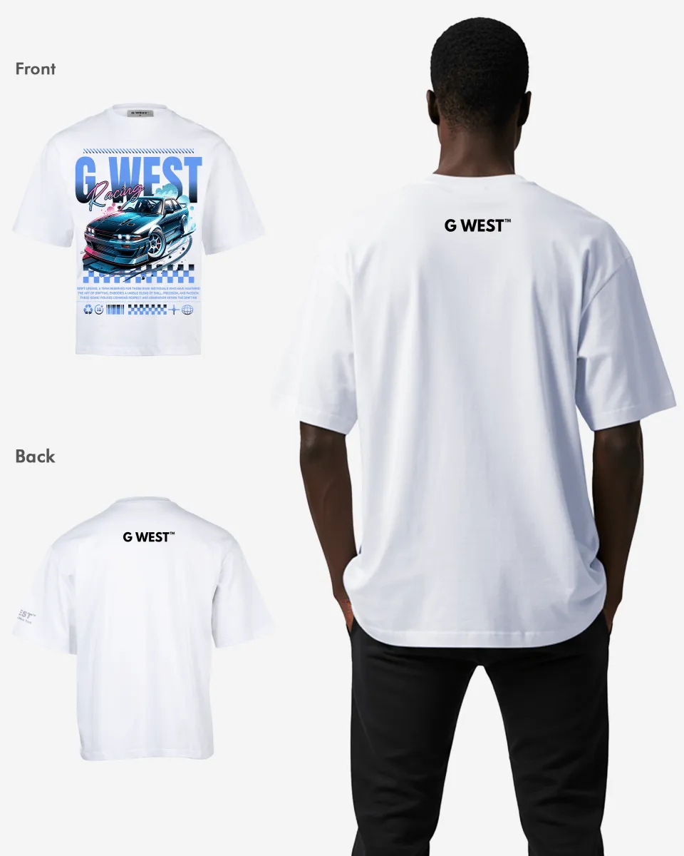 G-WEST RACING OVERSIZED TEE GWROJMT144