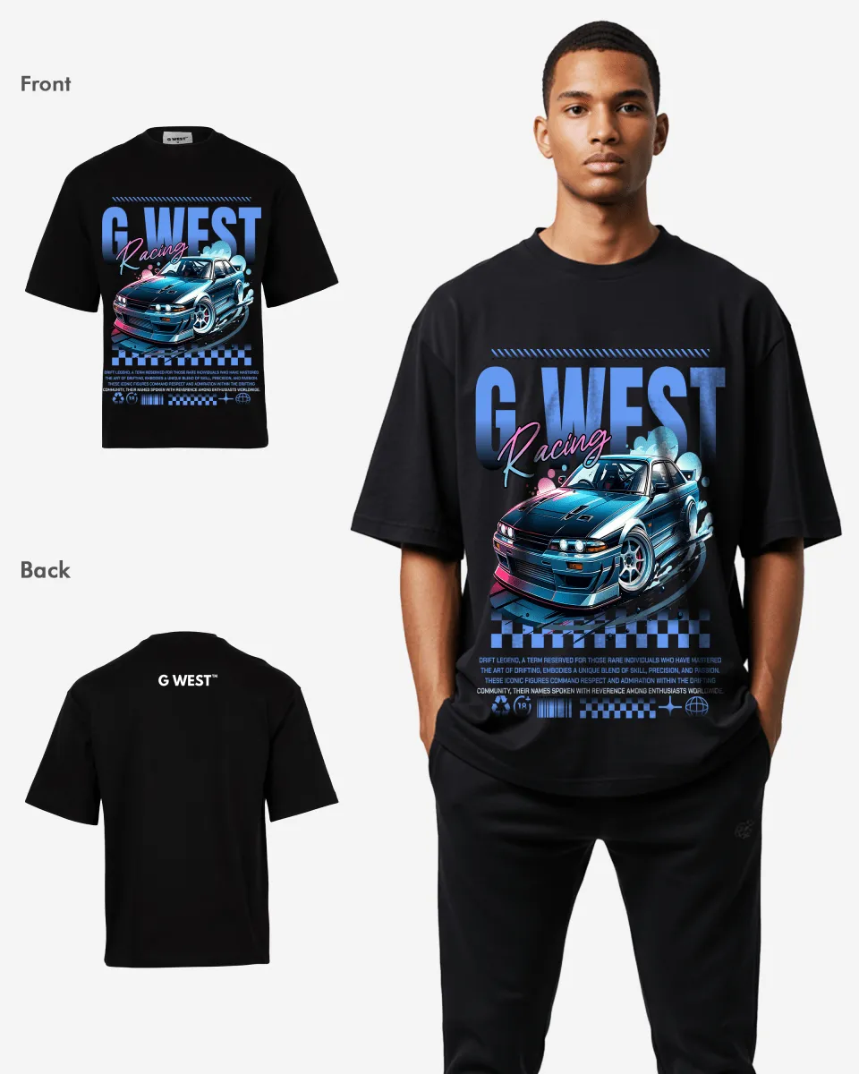 G-WEST RACING OVERSIZED TEE GWROJMT144