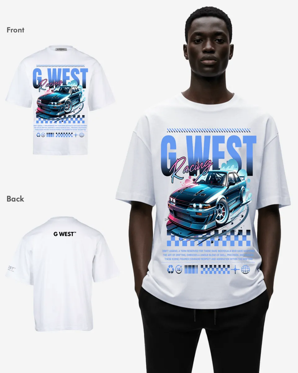 G-WEST RACING OVERSIZED TEE GWROJMT144