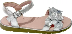 Girls Sandals for Girls Flat Flower Strappy Summer Wedding School Party Shoes (Toddler/Little Kid/Big Kid) XX724