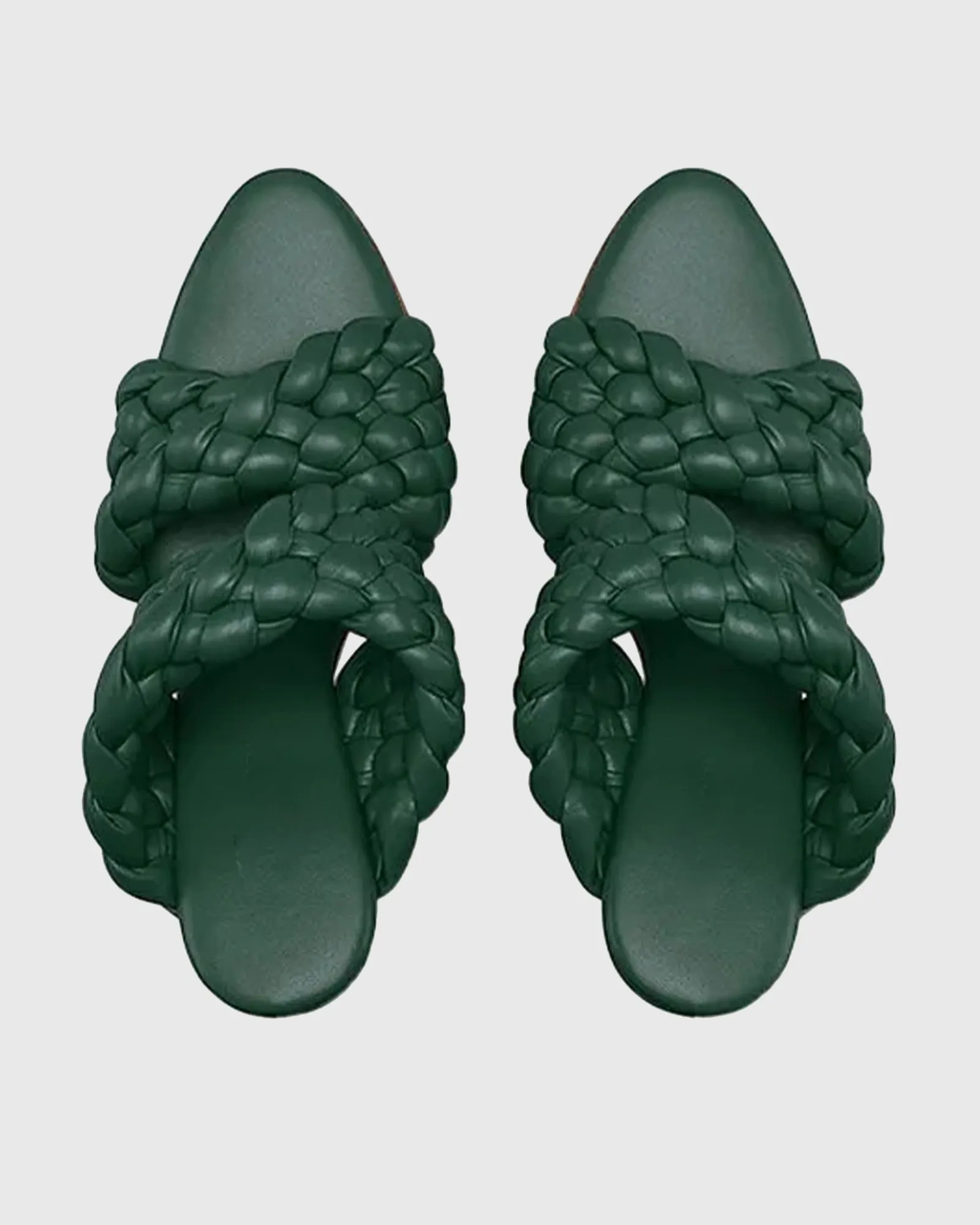 Giuseppa Woven Sandals In Green