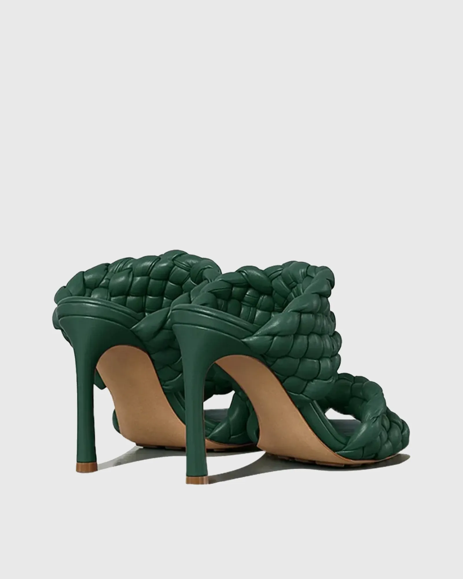 Giuseppa Woven Sandals In Green