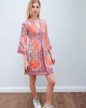 HB 6780 Signature beaded dress in orange