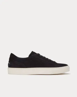 Helier Suede Black Low Top Sneakers