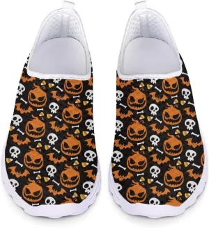 Jeiento Running Shoes for Women Men Athletic Walking Sneakers,Fall Leaf Shoes,Halloween Shoes for Hiking Walking Sports Travel Jogging Shoes