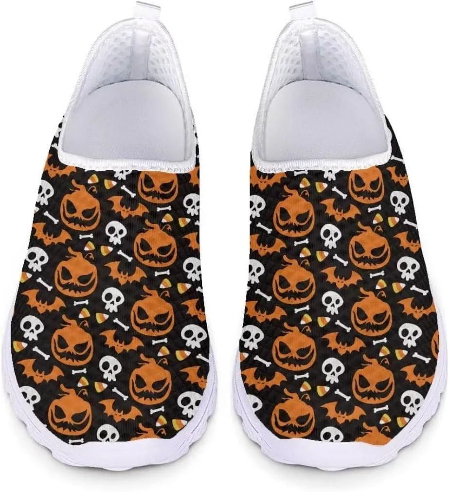 Jeiento Running Shoes for Women Men Athletic Walking Sneakers,Fall Leaf Shoes,Halloween Shoes for Hiking Walking Sports Travel Jogging Shoes