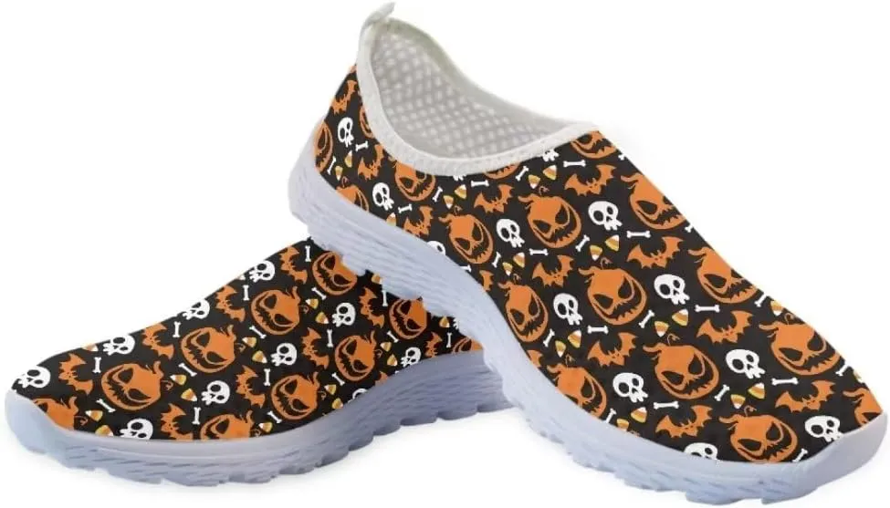 Jeiento Running Shoes for Women Men Athletic Walking Sneakers,Fall Leaf Shoes,Halloween Shoes for Hiking Walking Sports Travel Jogging Shoes