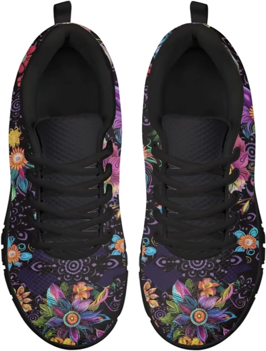 Jeiento Womens Fashion Sneaker Low Top Lace Up Walking Sneakers Non Slip Comfort Road Running Shoe Work Footwear