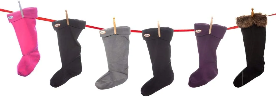 Jileon Fleece Boot Socks For Women - Soft Fleece Warm Boot Liners for Women