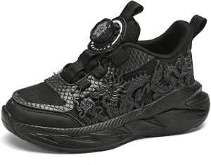 Kids Sneakers Boys Girls Night Glow Casual Walking Shoes Arch Support High Elasticity Badminton Shoes Lightweight Comfortable Sport Athletic 12.5~6.5 Sizes