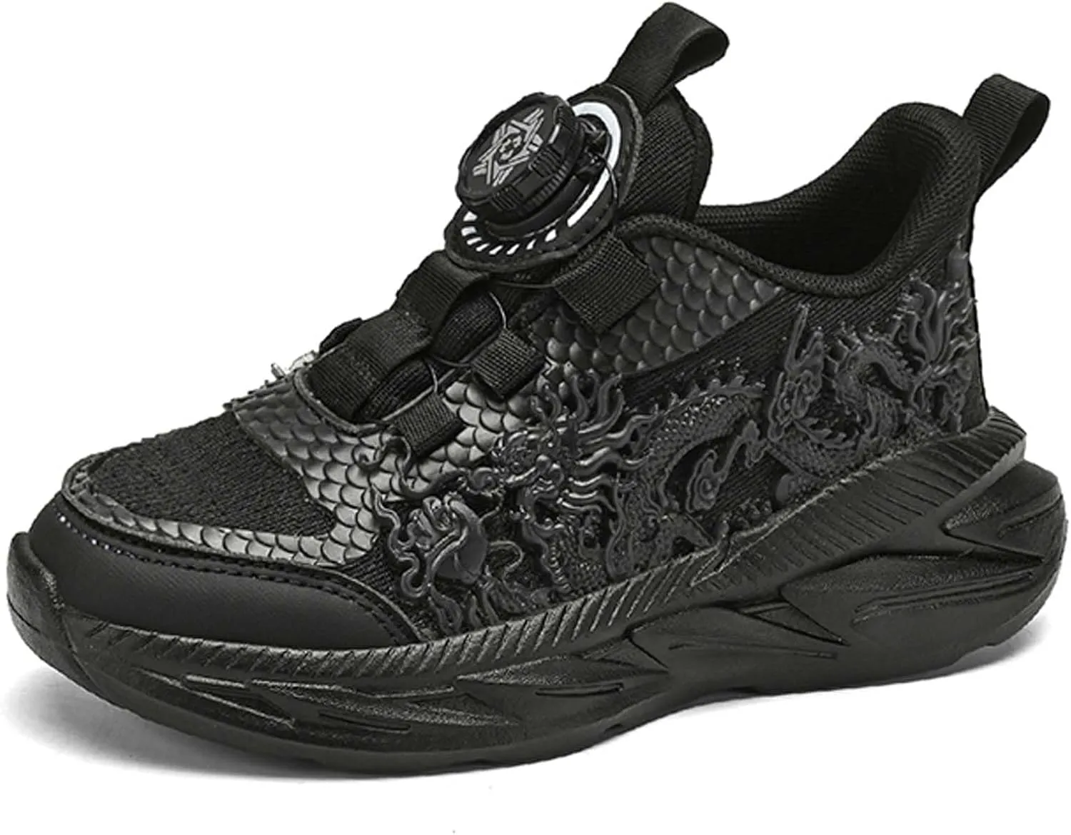 Kids Sneakers Boys Girls Night Glow Casual Walking Shoes Arch Support High Elasticity Badminton Shoes Lightweight Comfortable Sport Athletic 12.5~6.5 Sizes