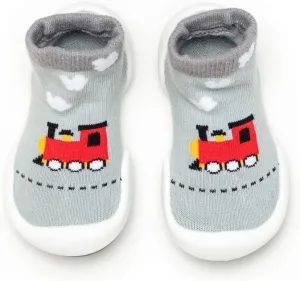 Komuello Toddler Boy Shoes, Premium Materials, Breathable, Washable, Non-Slip, Stay-On, Durable, Cotton Socks with Air Pocket Cushion for Indoor and Outdoor - BPA Free Toddler Shoes for Boys