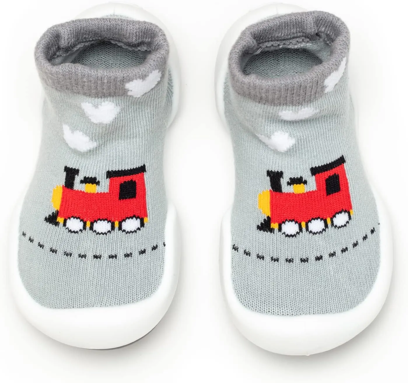 Komuello Toddler Boy Shoes, Premium Materials, Breathable, Washable, Non-Slip, Stay-On, Durable, Cotton Socks with Air Pocket Cushion for Indoor and Outdoor - BPA Free Toddler Shoes for Boys