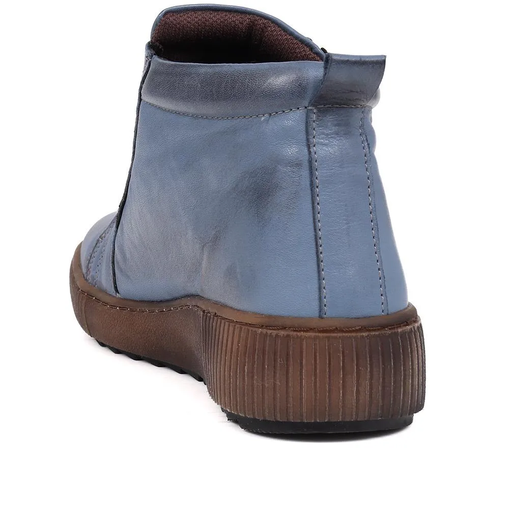 Leather Lace-Up Boots - HAK40013 / 326 039