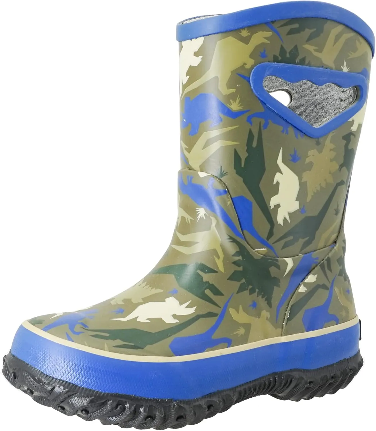 MCIKCC Toddler Boys Rain Boots - Cartoon Waterproof Rubber Boots with Non-Slip Soles | Easy Pull-On Design for Kids breathable toddler rain footwear