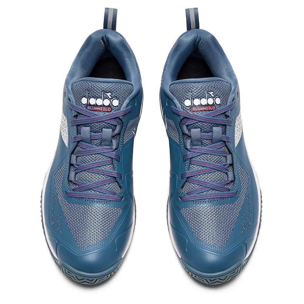 Men's Blushield Torneo 2 AG Tennis Shoes Oceanview and White