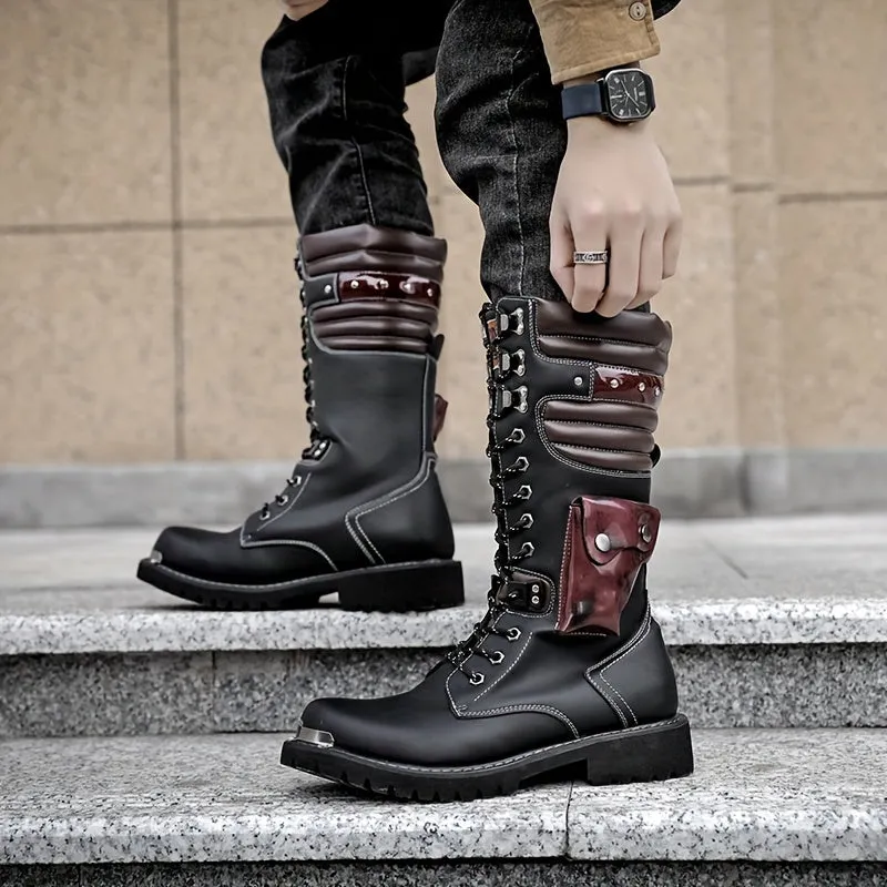 Mens Comfortable NonSlip Western Cowboy Boots