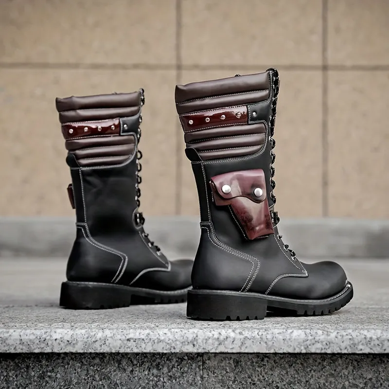 Mens Comfortable NonSlip Western Cowboy Boots
