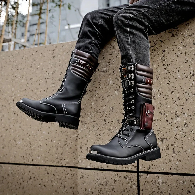 Mens Comfortable NonSlip Western Cowboy Boots